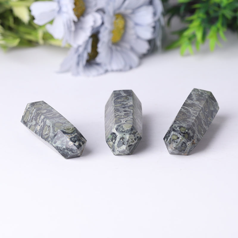 Natural Kambaba Jasper Crystal Point Wand 2.4-4.5 inches