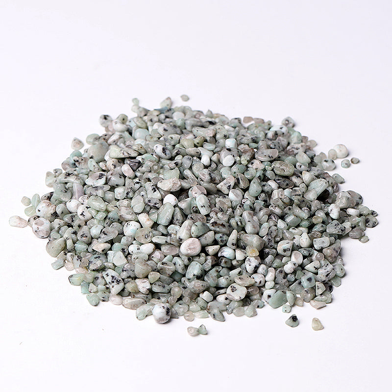 Natural Kiwi Jasper Crystal Chips 5-9mm Raw Decoration