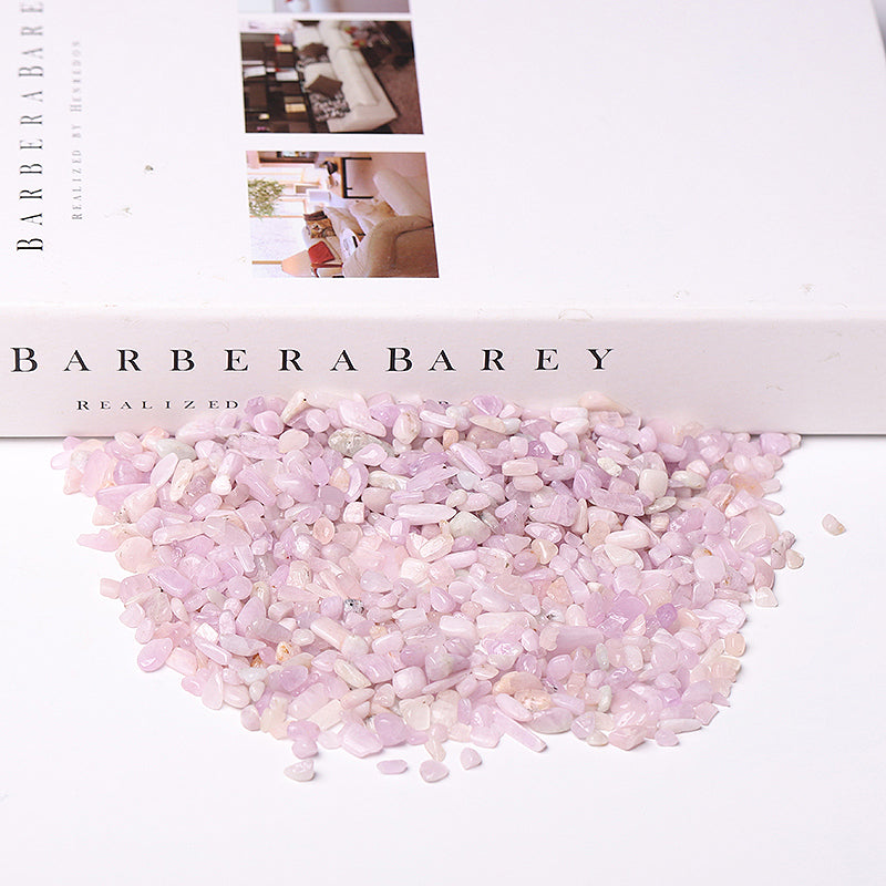 Natural Kunzite Crystal Chips 5-9mm for Decoration