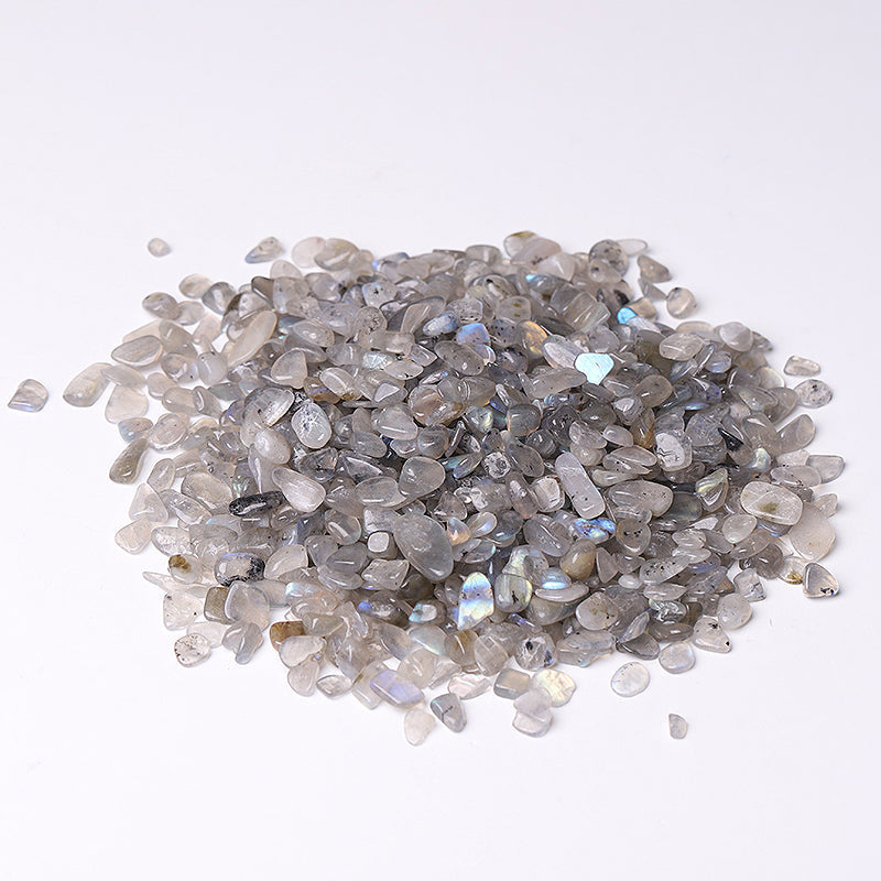 Natural Labradorite 5-9mm Chips for Decoration & Healing