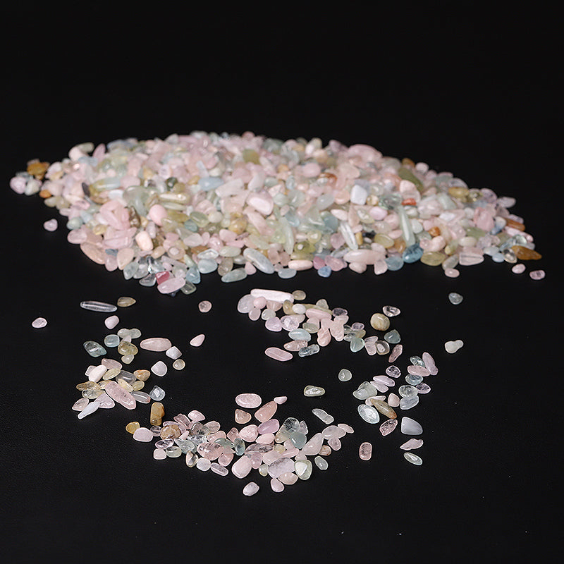 Natural Morganite Raw Crystal Chips 5-9mm for Decoration