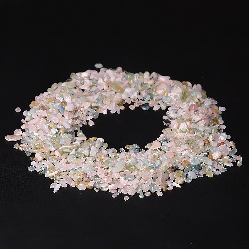 Natural Morganite Raw Crystal Chips 5-9mm for Decoration