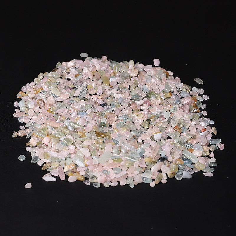 Natural Morganite Raw Crystal Chips 5-9mm for Decoration