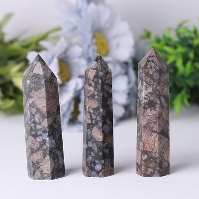 Natural Que Sera Llanite Healing Crystal Tower 2.4-4.5 inches