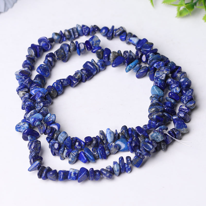 Natural Raw Crystal Chips String 32 Inches for DIY Healing
