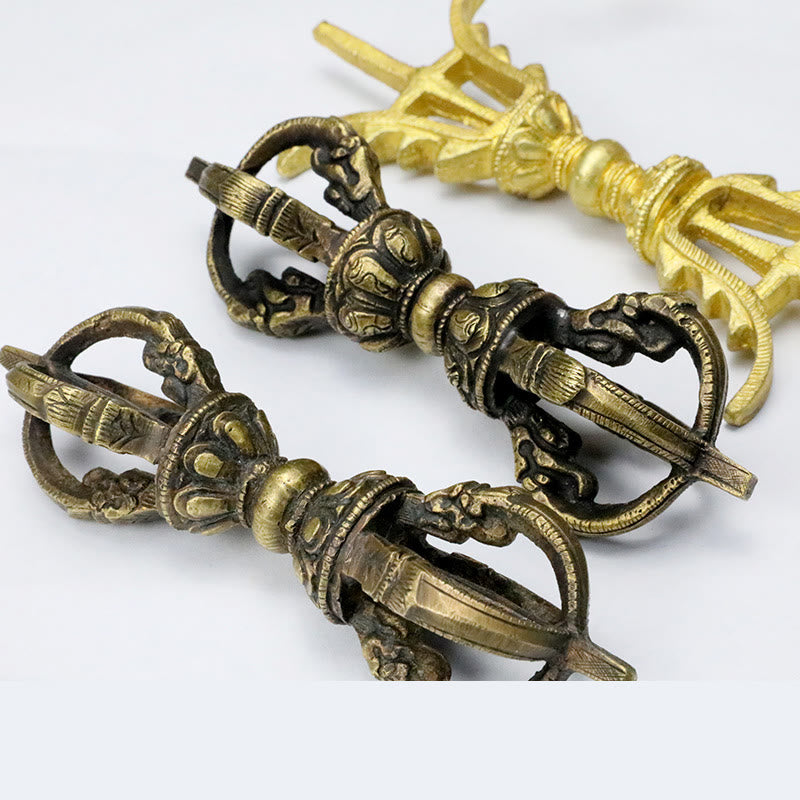 Nepal Handmade Copper Vajra Dorje Meditation Strength Decor
