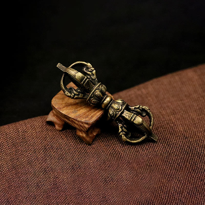 Nepal Handmade Copper Vajra Dorje Meditation Strength Decor