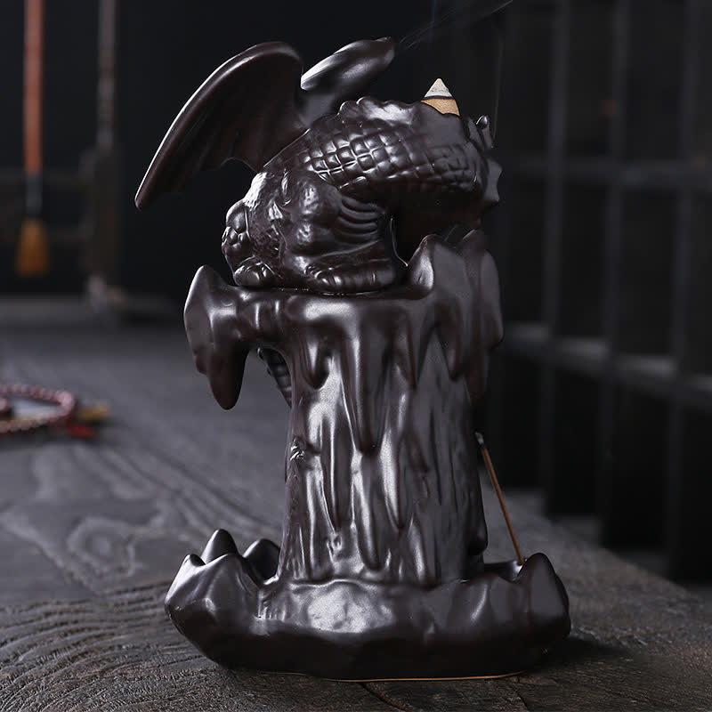 Nordic Dragon Ceramic Backflow Incense Burner | Meditation