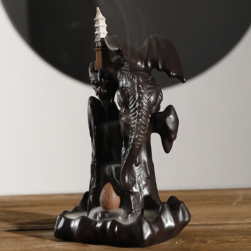 Nordic Dragon Ceramic Backflow Incense Burner | Meditation