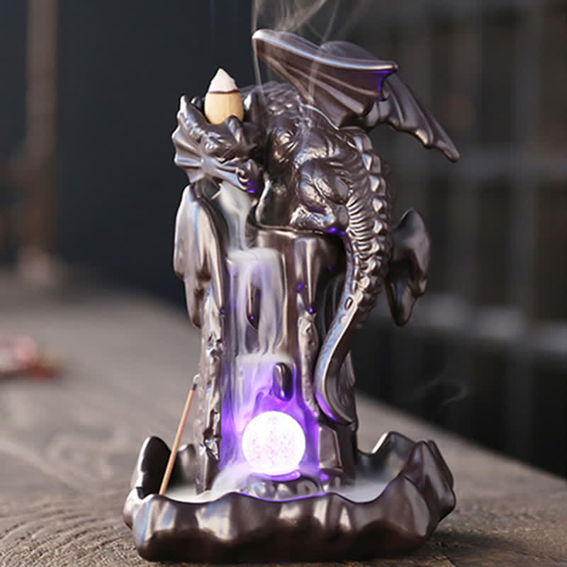 Nordic Dragon Ceramic Backflow Incense Burner | Meditation