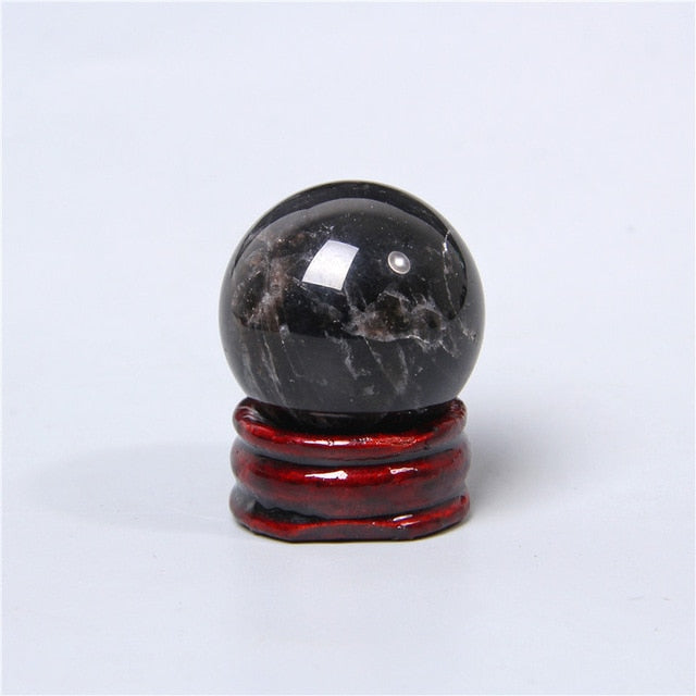 Obsidian Crystal Ball for Clarity and Harmony
