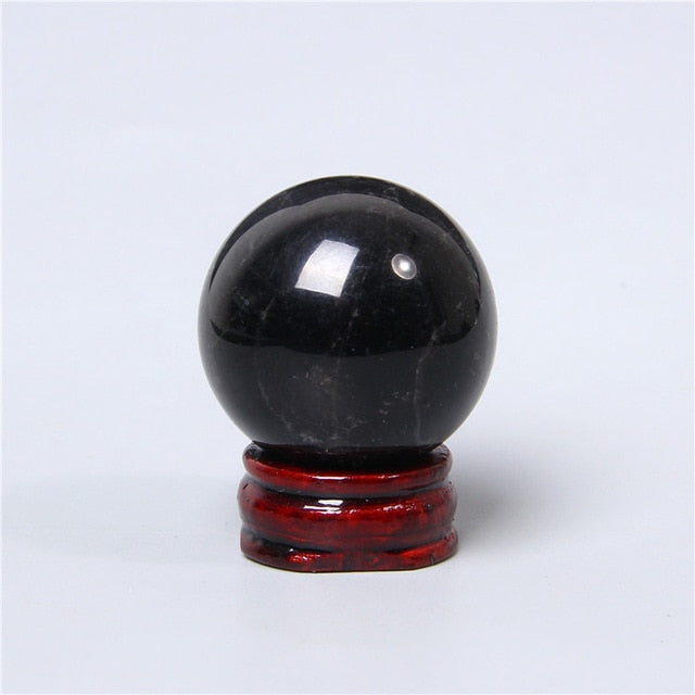 Obsidian Crystal Ball for Clarity and Harmony