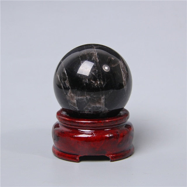 Obsidian Crystal Ball for Clarity and Harmony