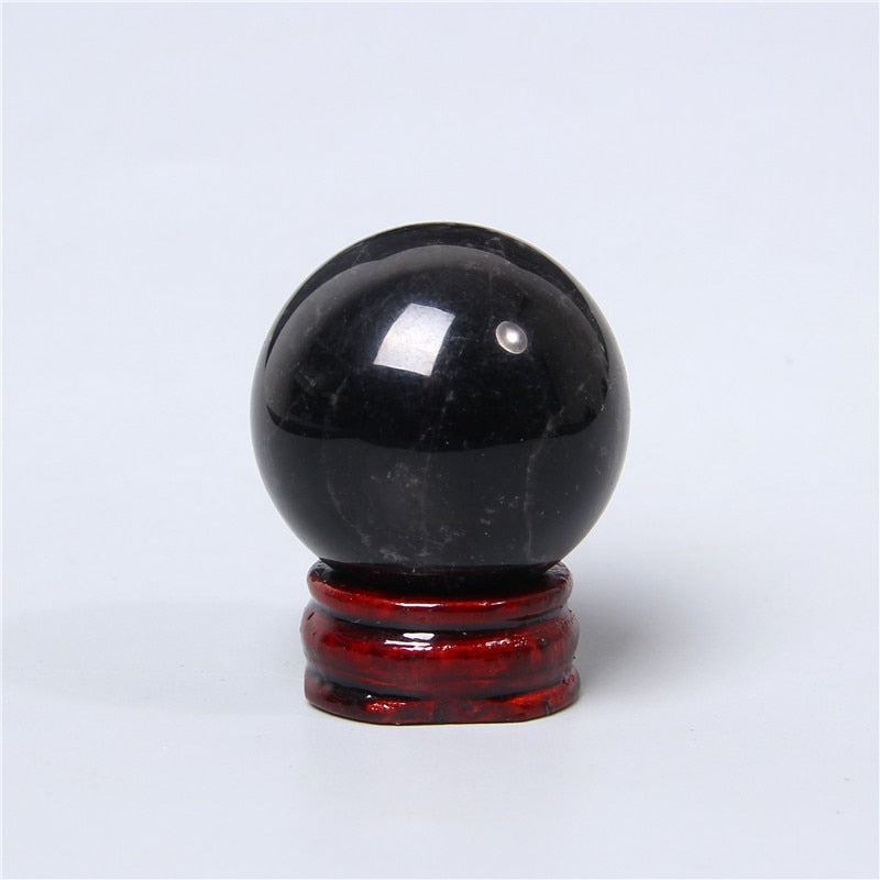 Obsidian Crystal Ball for Clarity and Harmony