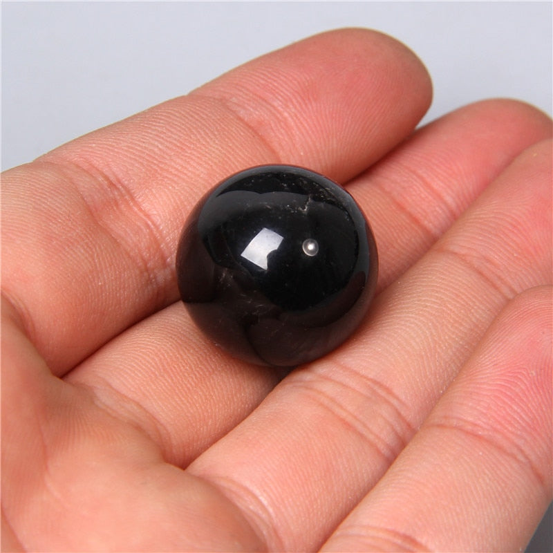 Obsidian Crystal Ball for Clarity and Harmony