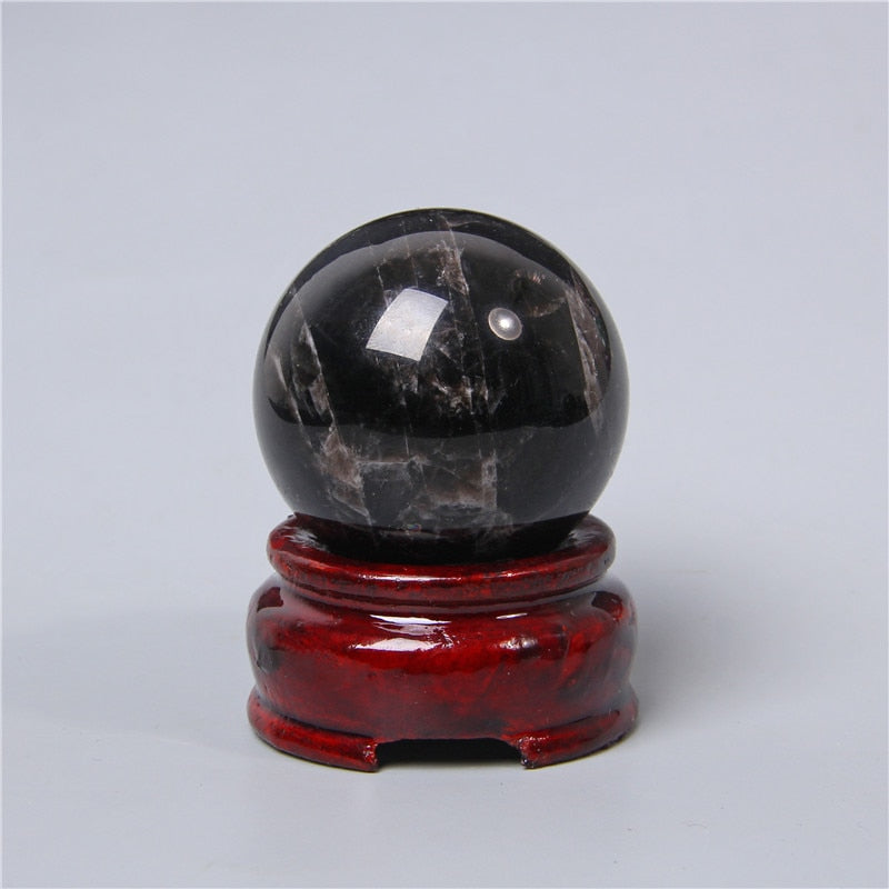 Obsidian Crystal Ball for Clarity and Harmony