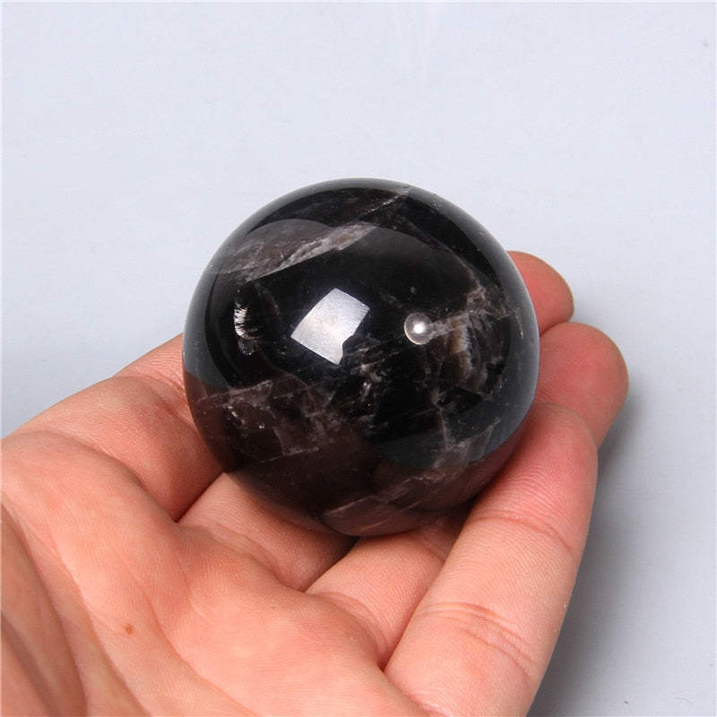 Obsidian Crystal Ball for Clarity and Harmony