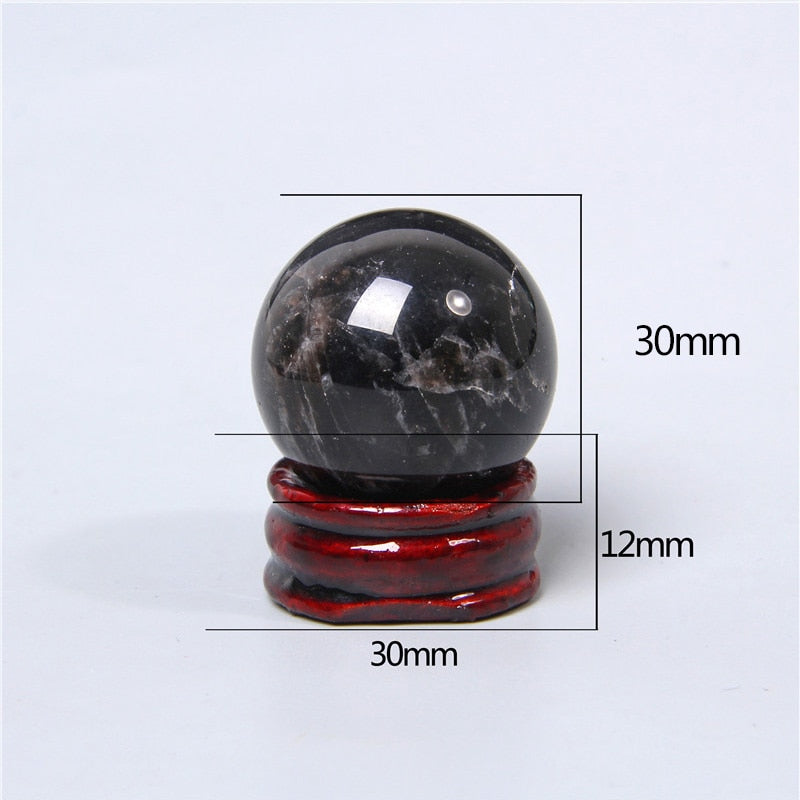Obsidian Crystal Ball for Clarity and Harmony