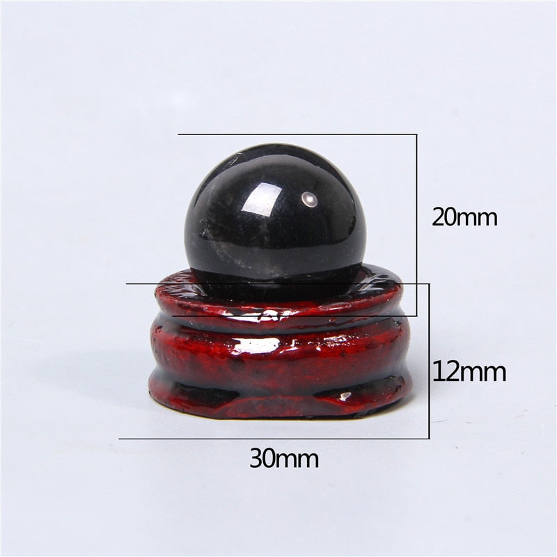 Obsidian Crystal Ball for Clarity and Harmony