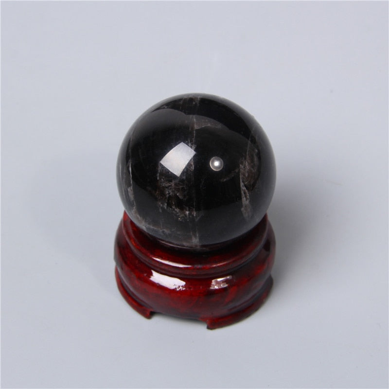 Obsidian Crystal Ball for Clarity and Harmony