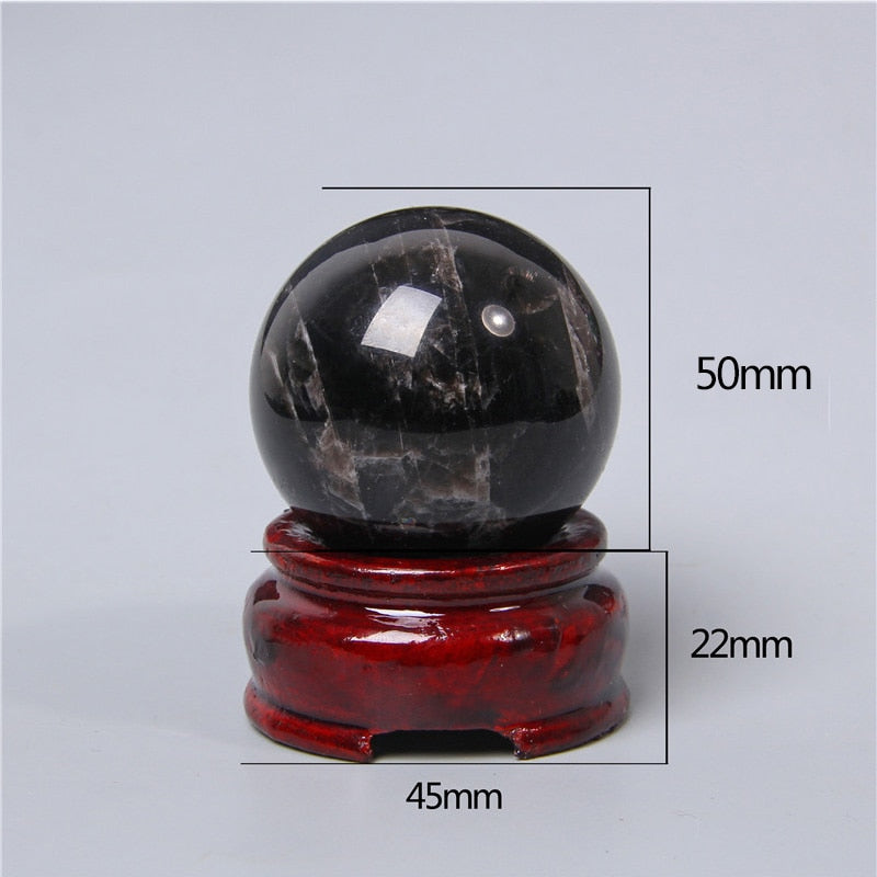 Obsidian Crystal Ball for Clarity and Harmony