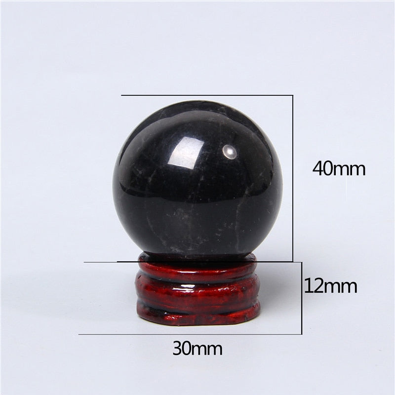 Obsidian Crystal Ball for Clarity and Harmony
