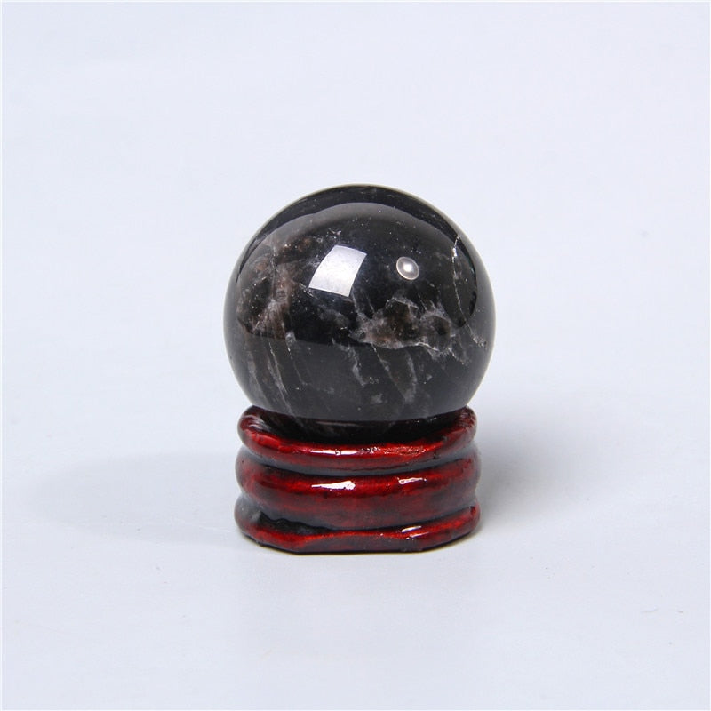 Obsidian Crystal Ball for Clarity and Harmony