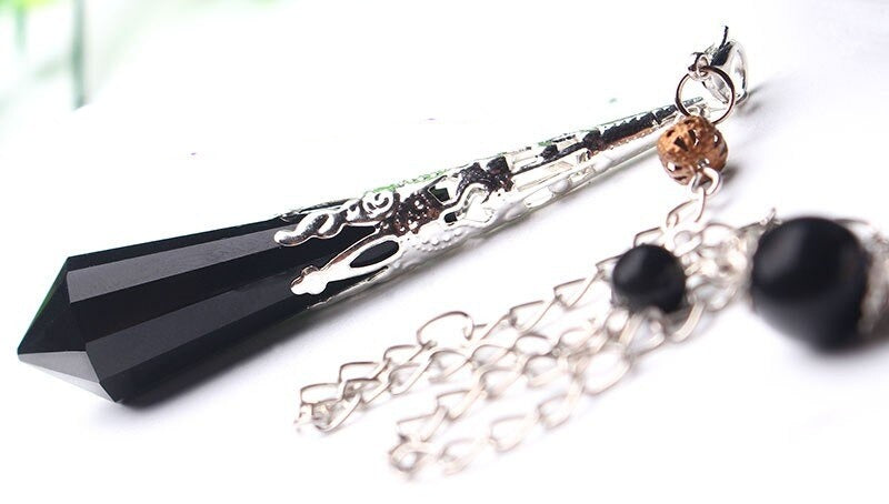 Obsidian Crystal Pendulum for Meditation and Balance
