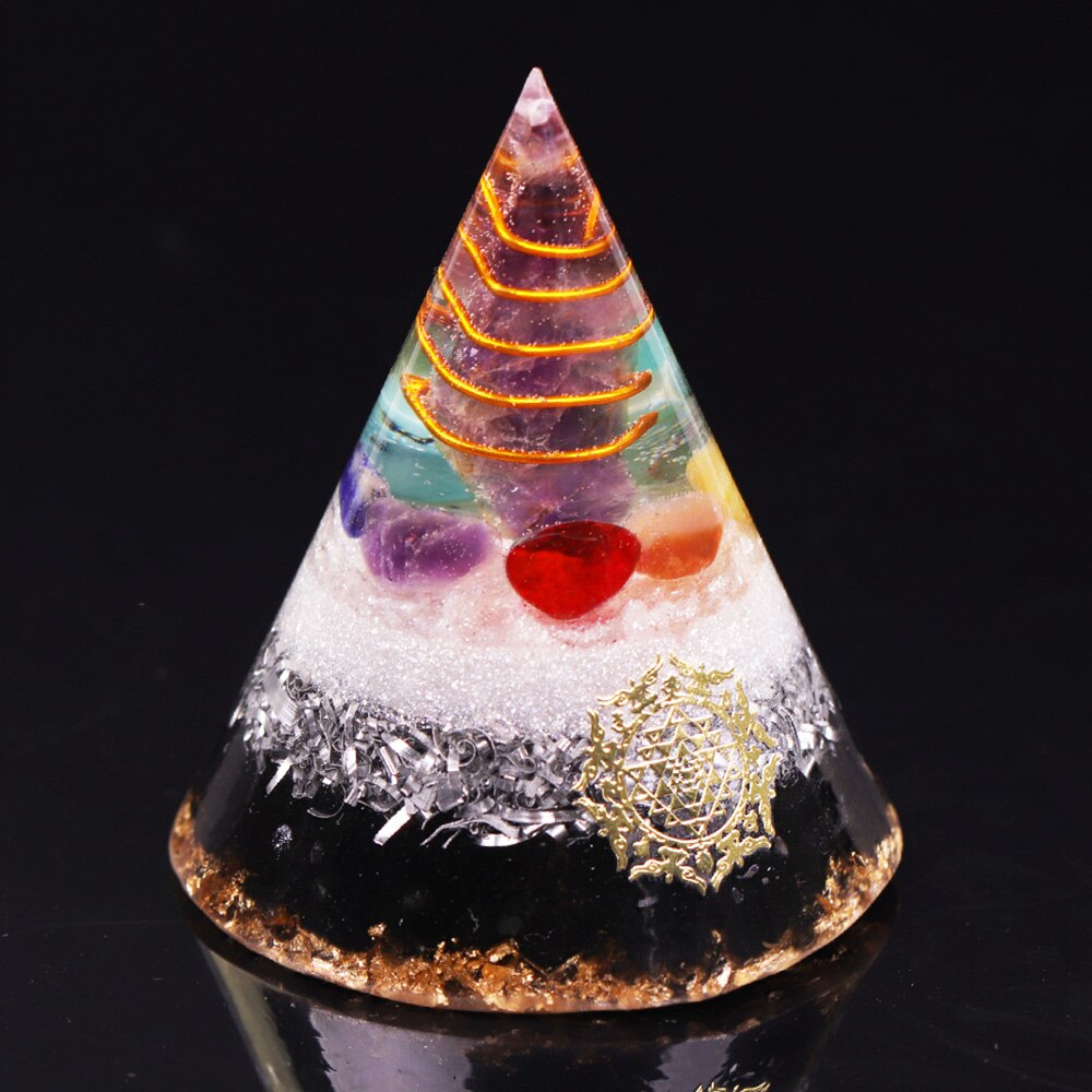 Obsidian Protection Cone Pyramid for Meditation and Balance