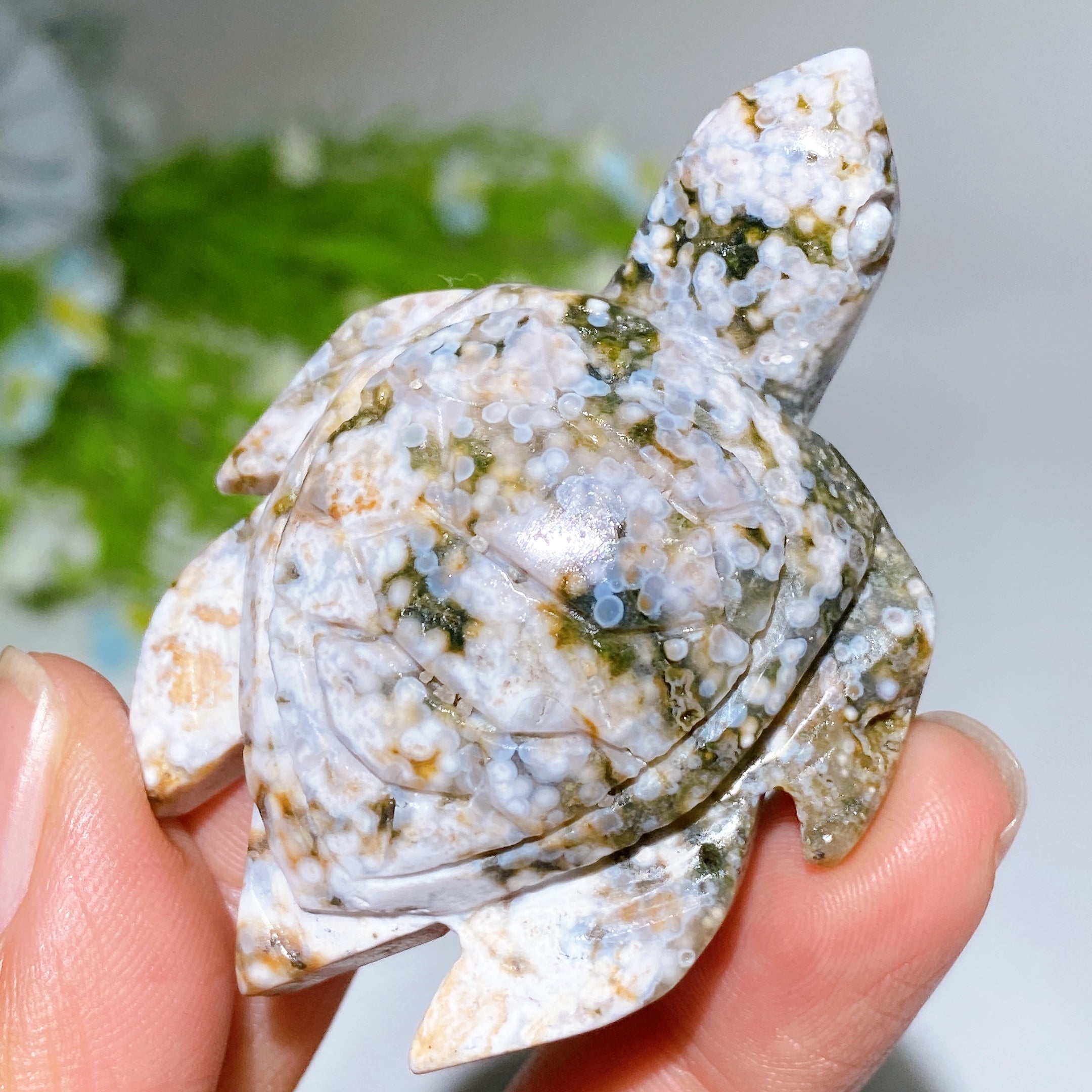 Ocean Jasper Turtle Carving 2.1-3.0 inch Crystal Animal