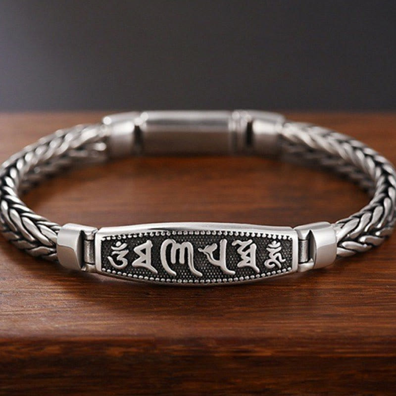 Om Mani Padme Hum Copper Bracelet 18cm - Tibetan Mantra