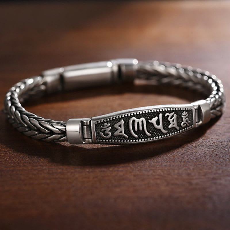 Om Mani Padme Hum Copper Bracelet 18cm - Tibetan Mantra