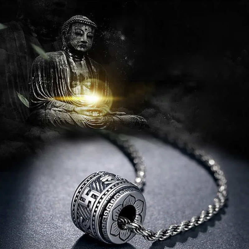 Om Mani Padme Hum Copper Protection Necklace Pendant