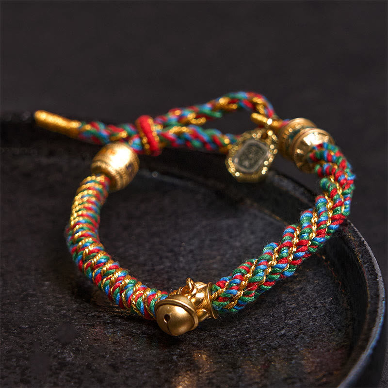 Om Mani Padme Hum Copper Zakiram Amulet Bracelet 14-16cm