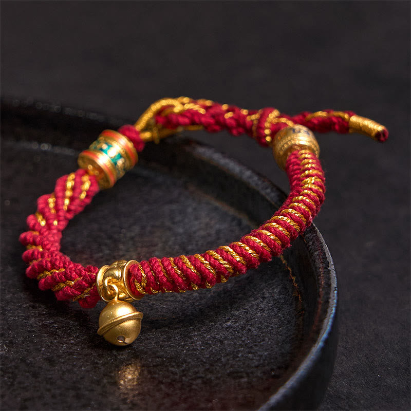 Om Mani Padme Hum Copper Zakiram Amulet Bracelet 14-16cm