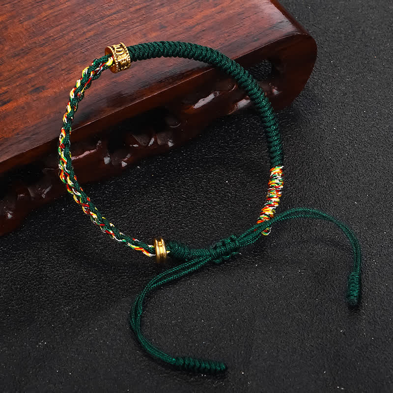 Om Mani Padme Hum Protection String Bracelet Unisex