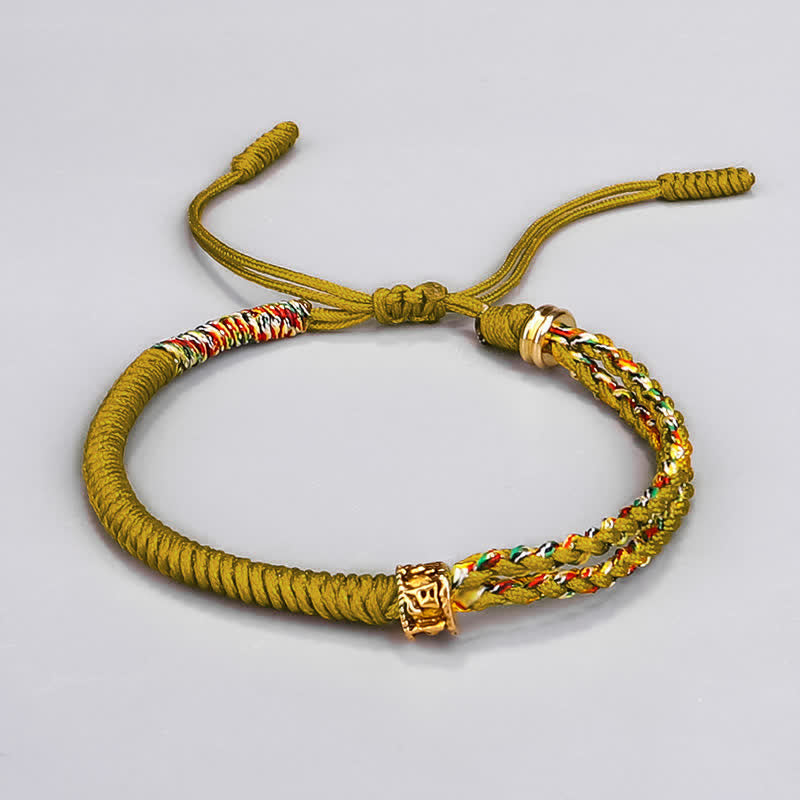 Om Mani Padme Hum Protection String Bracelet Unisex