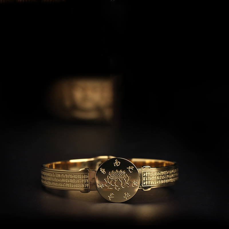 Om Mani Padme Hum Titanium Steel Harmony Bracelet | 60mm