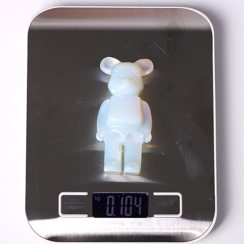 Opalite 3.2" Crystal Bear Carving Figurine
