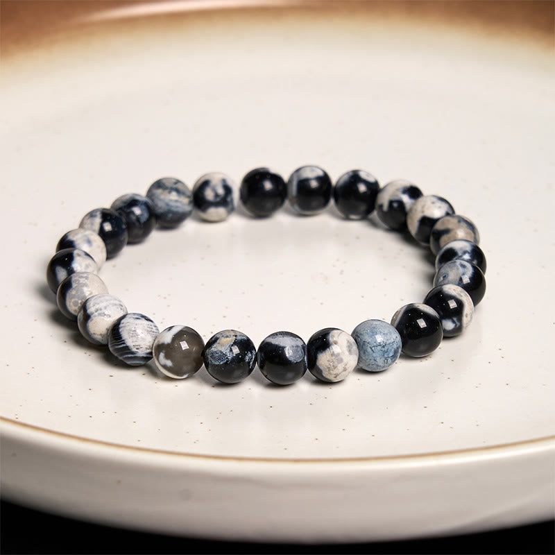 Orca Agate Anxiety Relief Bracelet