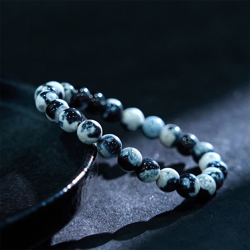 Orca Agate Anxiety Relief Bracelet