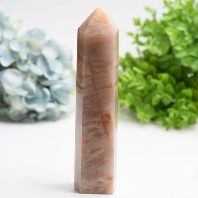 Peach Aventurine Crystal Tower 5-8 Inch Healing Energy