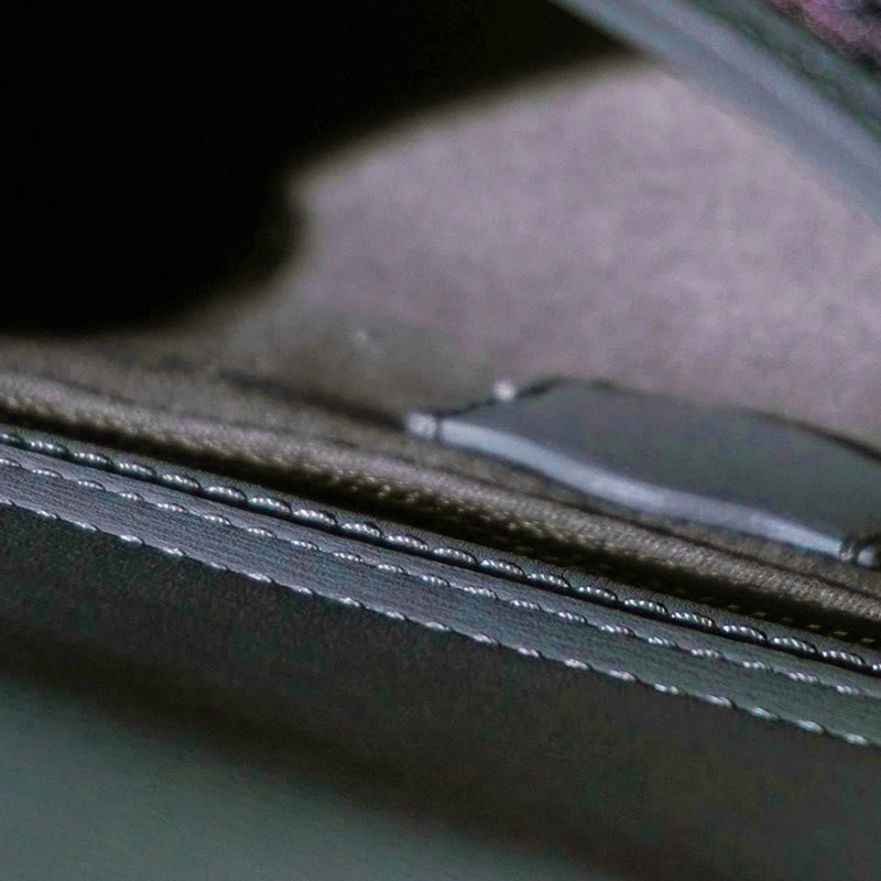 Peony Bamboo Handle Crossbody Bag in Song Brocade Silk