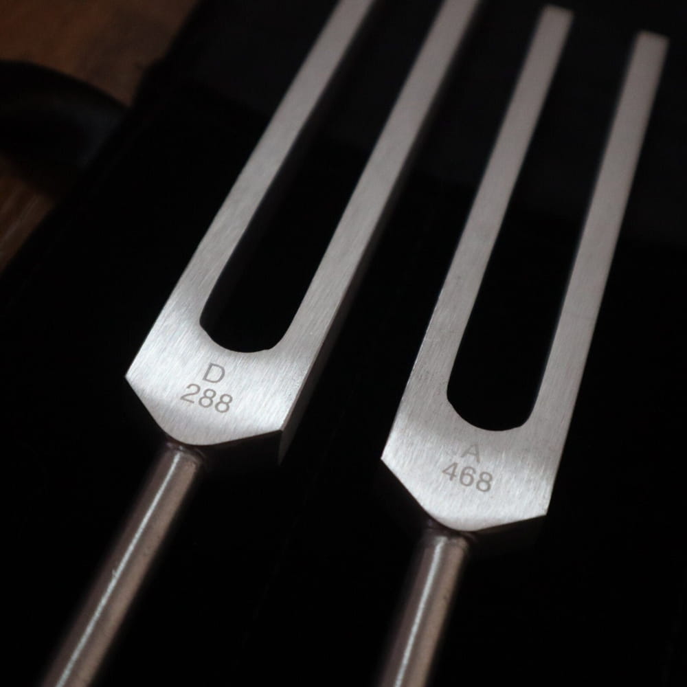 Phi Tuning Fork Set - Unweighted 288 Hz & 468 Hz with Bag - On sale