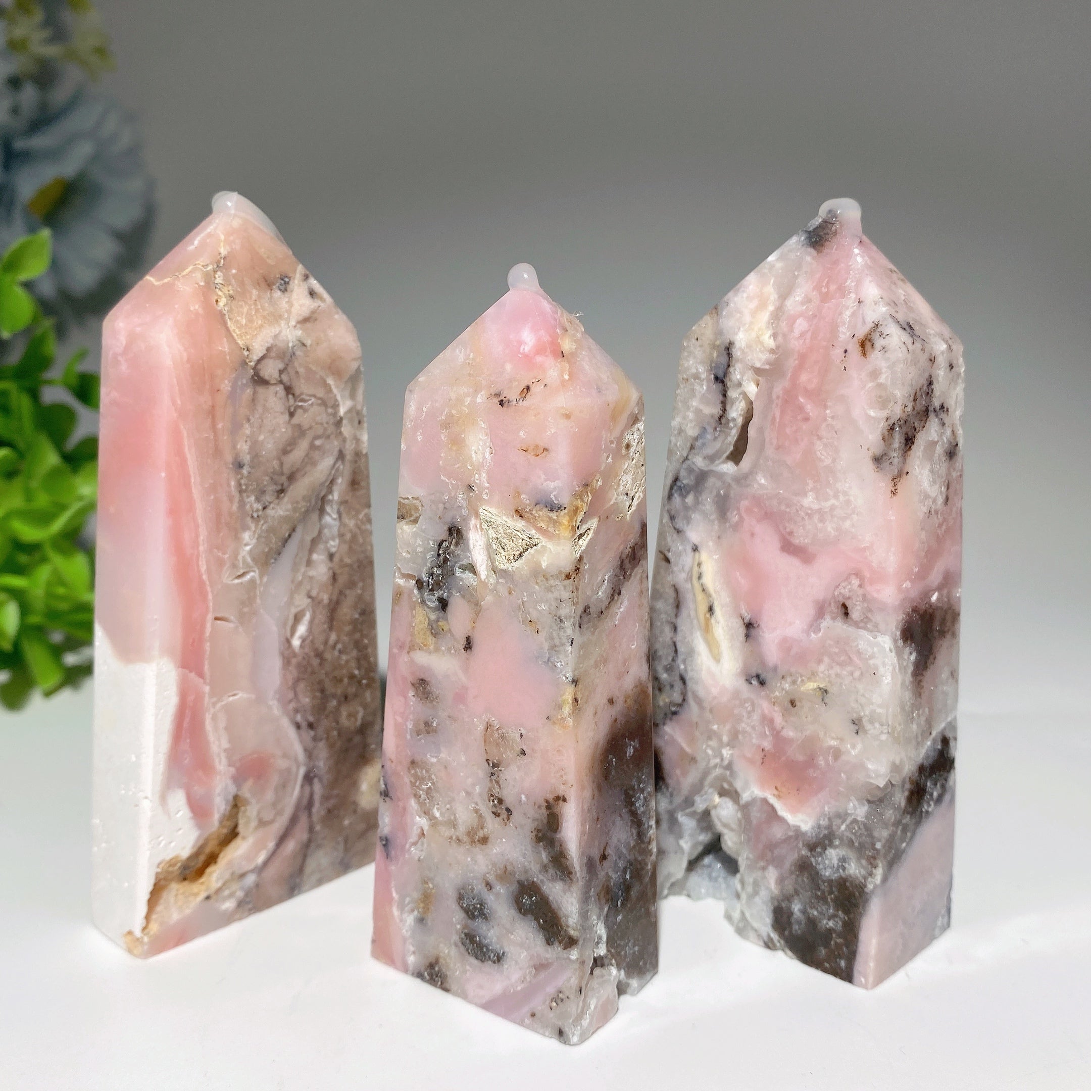 Pink Chalcedony Crystal Point 2 to 4 Inches Healing Stone