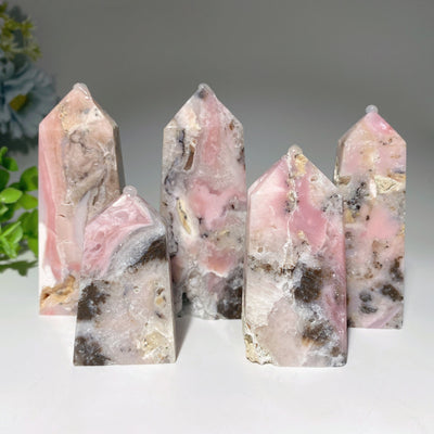Pink Chalcedony Crystal Point 2 to 4 Inches Healing Stone