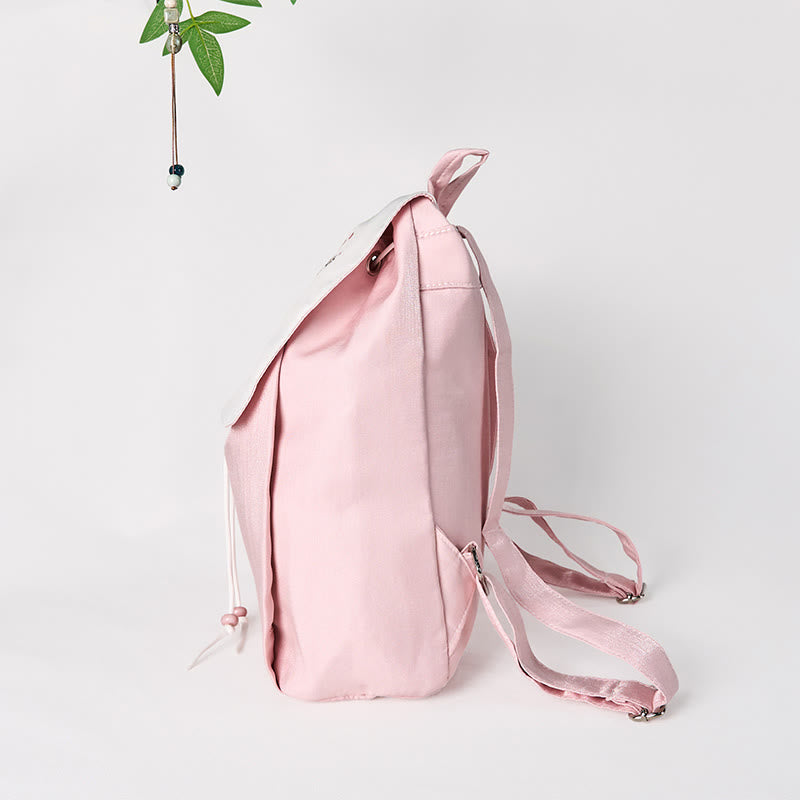 Pink Peony Flowers Canvas Backpack | Spiritual Accessories