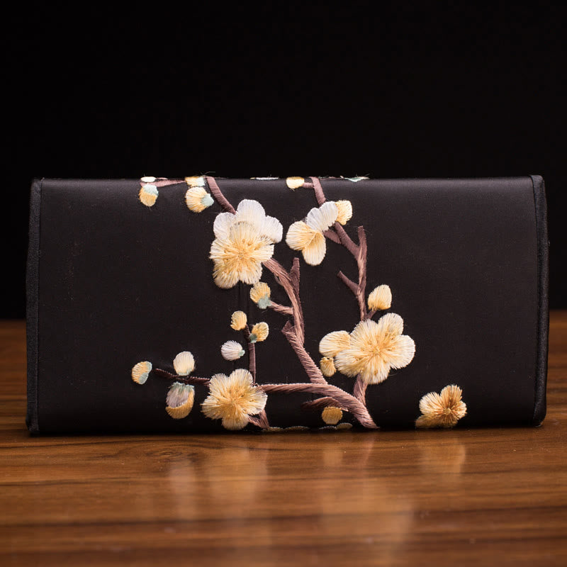 Plum Blossom Su Embroidery Spiritual Handbag 20cm x 10cm
