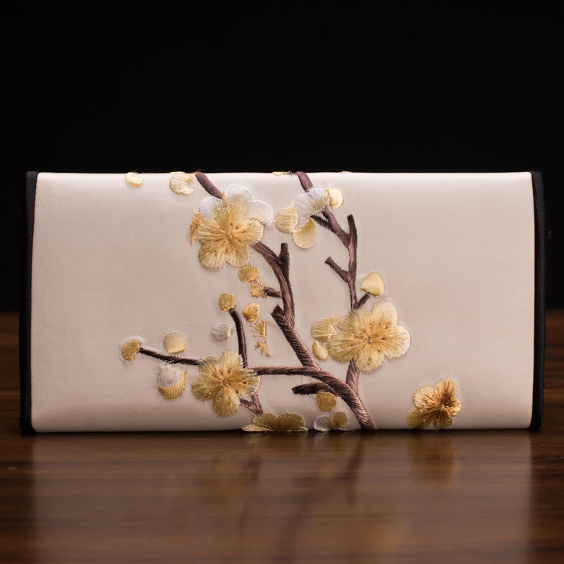 Plum Blossom Su Embroidery Spiritual Handbag 20cm x 10cm