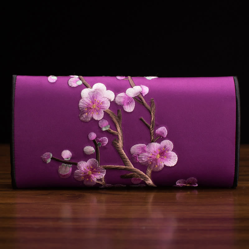 Plum Blossom Su Embroidery Spiritual Handbag 20cm x 10cm